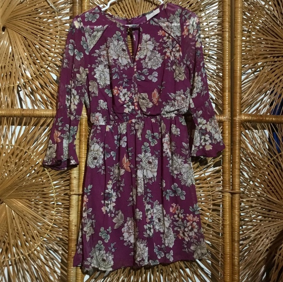 Speechless Dresses & Skirts - Speechless Women Dress Purple Floral Size Large